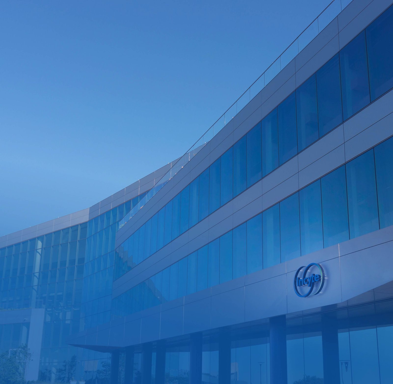 Outside of the Incyte headquarters in Wilmington, Delaware